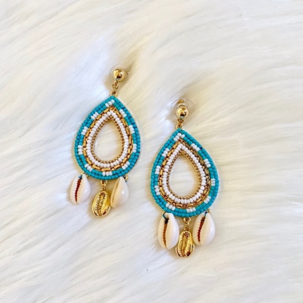 Rebecca Minkoff Louisa Shell Chandelier Earrings - Picture 2 of 8